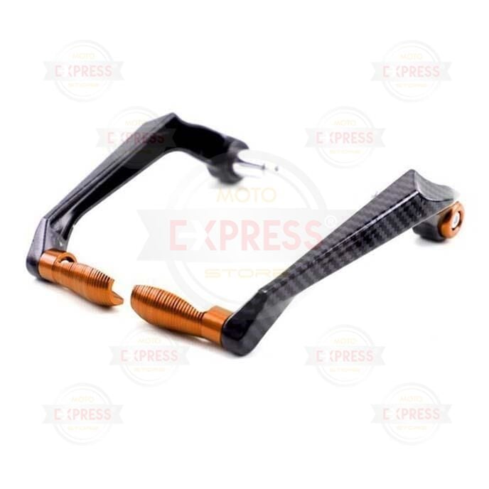 Universal Motosiklet Manet Elcik Koruma Karbon Turuncu