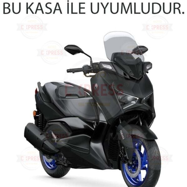 Yamaha Xmax250 2024-2025 Arka Stop Üstü Kapak Kuyruk Grenajı Parlak Siyah A