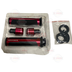 Moto Express Elcik ve TOPUZ SETİ KIRMIZI