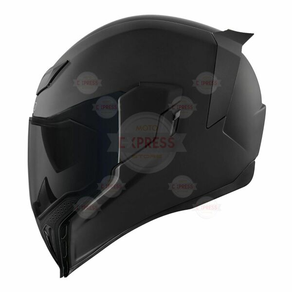 Icon Airflite Dark Kapalı Motosiklet Kaskı Mat Siyah L