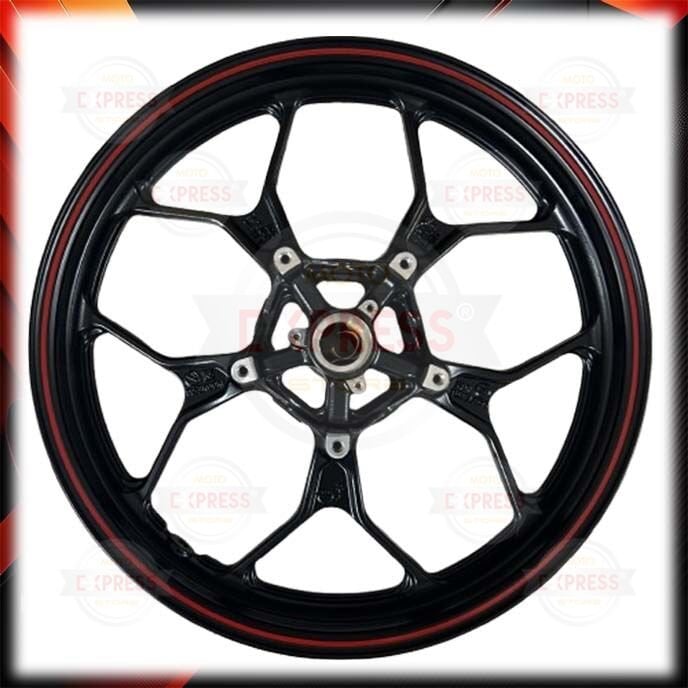 Yamaha Yzf R25 MT25 Ön Jant Kırmızı Şeritli Siyah A