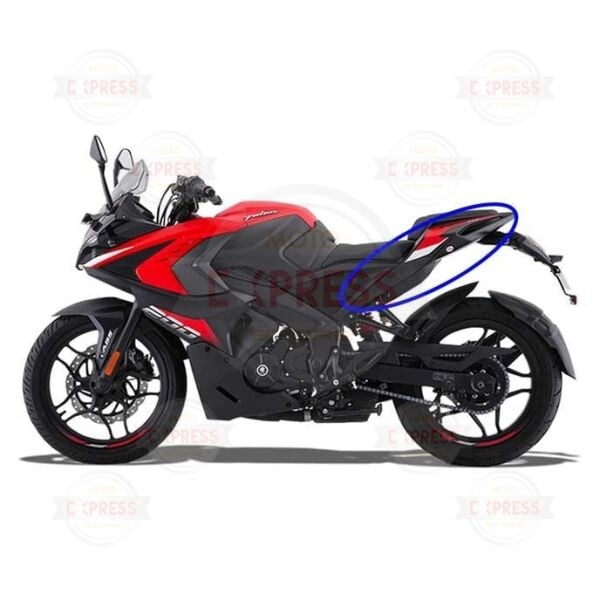 Bajaj Pulsar Rs200 2021-2025 Sol Arka Sele Altı Kuyruk Grenajı Siyah-Kırmızı A