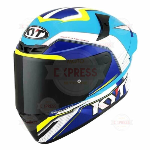 Kyt Tt-Course Kask Grand Prıx Açık Mavi Beyaz S
