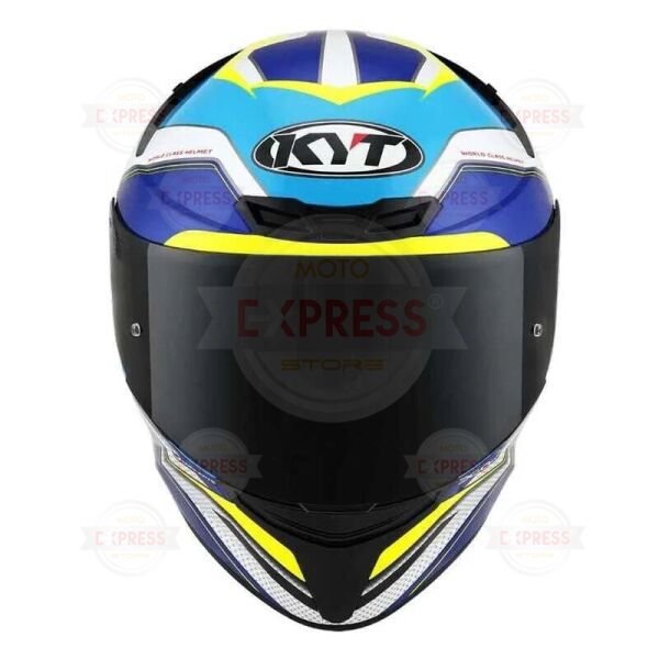 Kyt Tt-Course Kask Grand Prıx Açık Mavi Beyaz S
