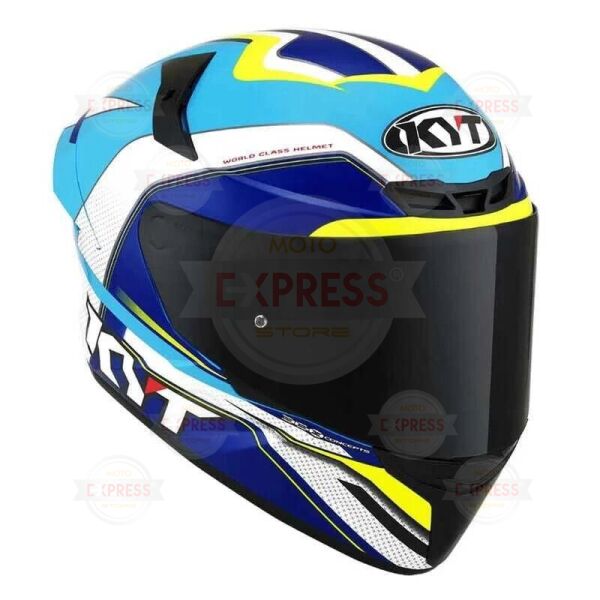 Kyt Tt-Course Kask Grand Prıx Açık Mavi Beyaz S