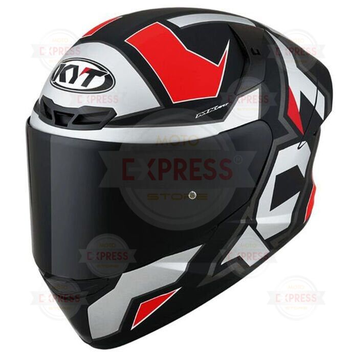 Kyt Tt-Course Kask Electron Mat Gri/Kırmızı M