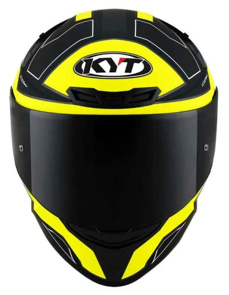 KYT TT-COURSE KASK ELECTRON MAT SİYAH SARI