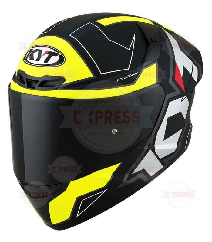 Kyt Tt-Course Kask Electron Mat Siyah Sarı L