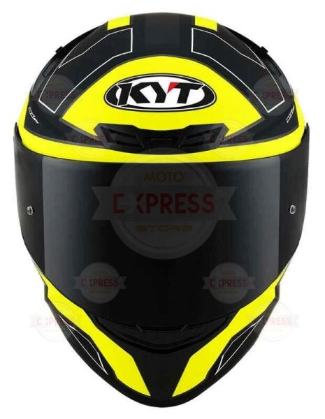 Kyt Tt-Course Kask Electron Mat Siyah Sarı L