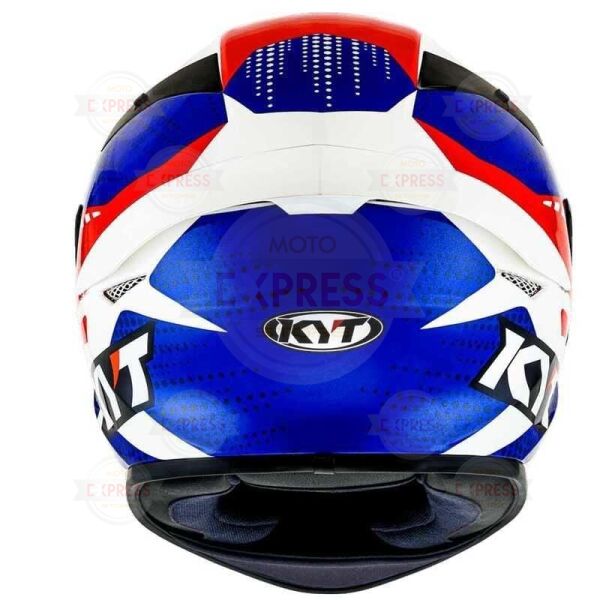 Kyt Tt-Course Kask Gear Mavi Kırmızı