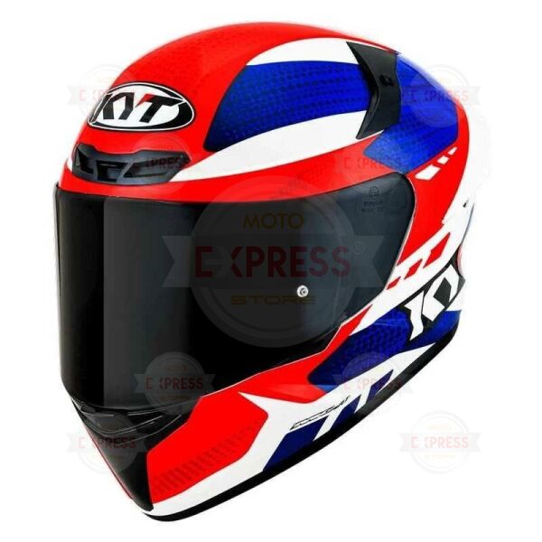 Kyt Tt-Course Kask Gear Mavi Kırmızı XL