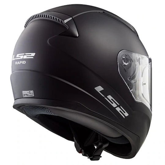 LS2 RAPID MAT SİYAH KASK