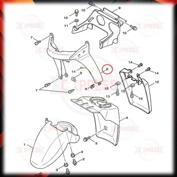 Yamaha Bws100 1998-2010 Sağ Sol Dizlik Grenajı Parlak Siyah Ys