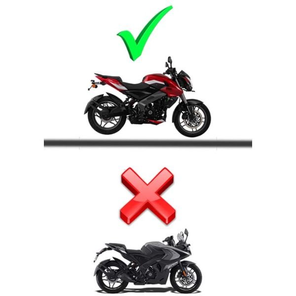 Bajaj Pulsar NS200 Sağ Sol Ön Basamak Braketi Sürücü Basamağı Koyu Füme Ys