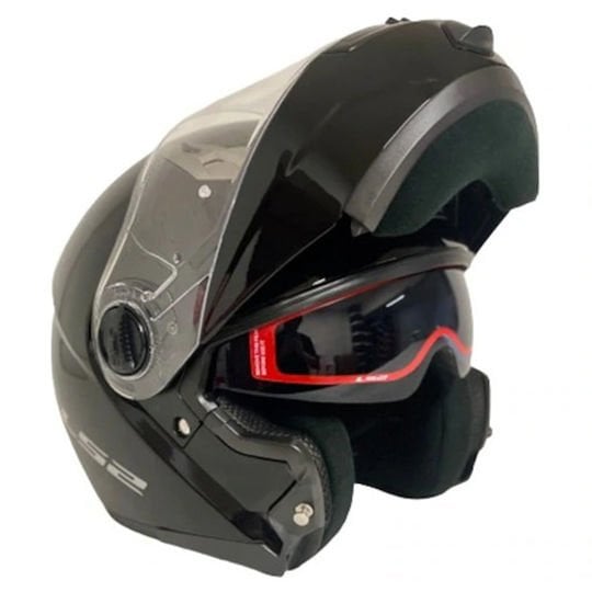 LS2 GURONI SİYAH KASK