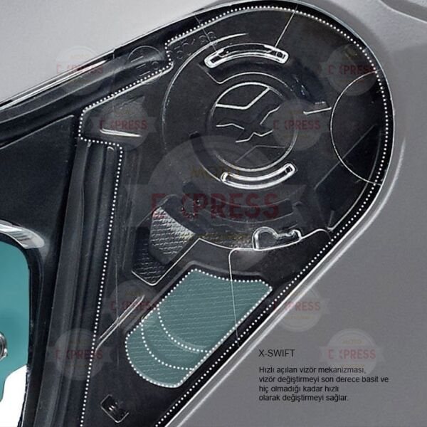 Nexx Sx.100R Abısal Sarı-Mavi Kask