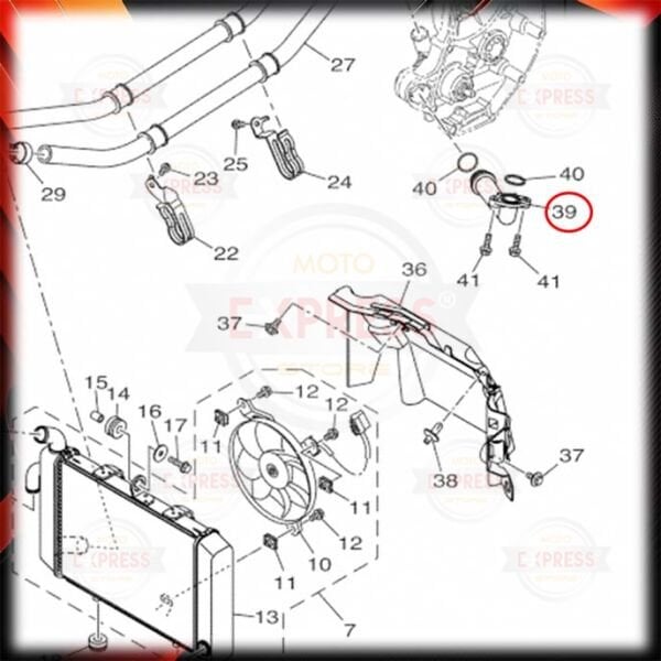 Yamaha Xmax250-300 2018-2026 Radyatör Eklem Borusu