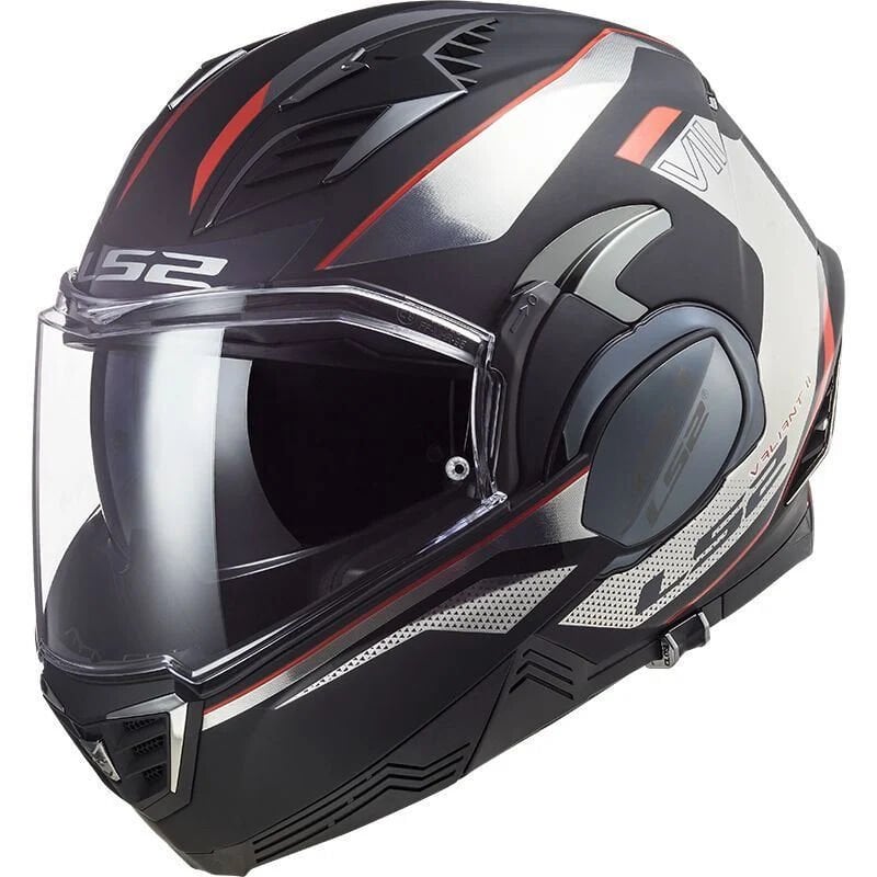LS2 VALIANT 2 HUB SİYAH-KROM KASK