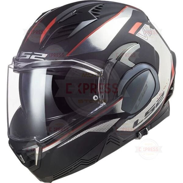 Ls2 Valıant 2 Hub Siyah-Krom Kask