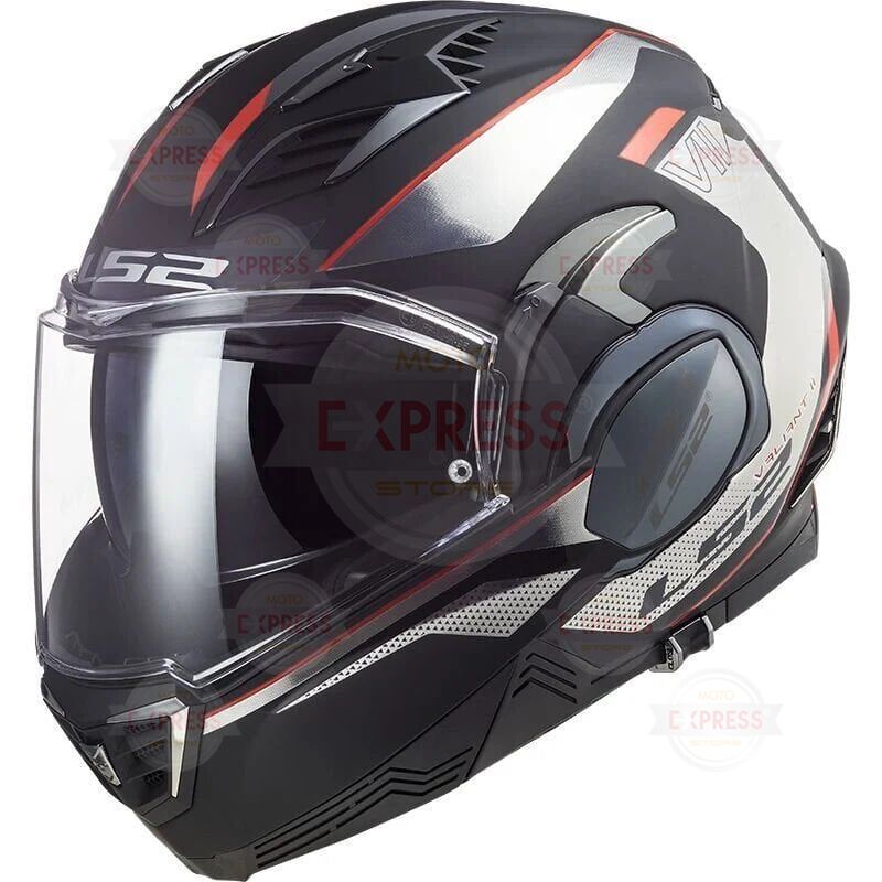 Ls2 Valıant 2 Hub Siyah-Krom Kask S